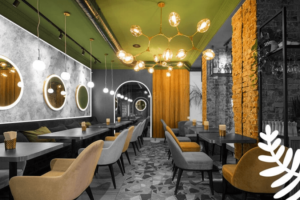 Best Types Of Modern Restaurant Flooring Ideas by Softzone interiors in Qatar
