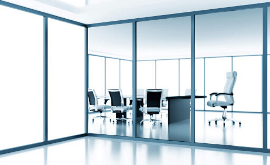 Glass wall partition | Softzone interiors | Office Partition Ideas