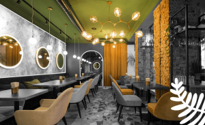 Luxury restaurant design by softzone interiors