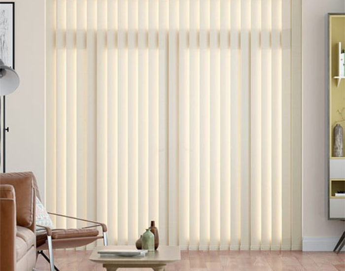 Vertical blinds by softzone interiors- curtain suppliers in Qatar