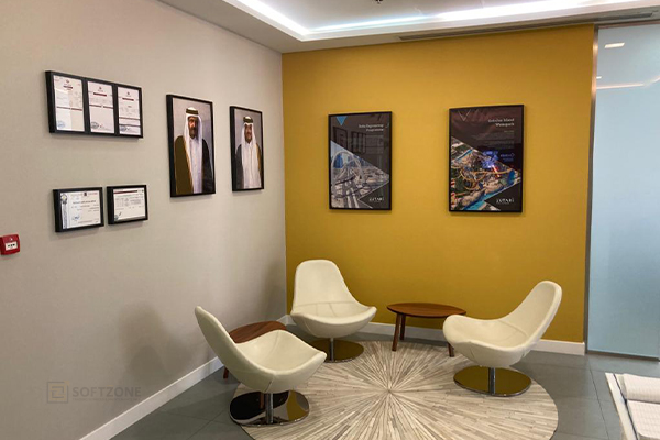 Softzone interiors | office partition design ideas | Best Interior design company in Qatar